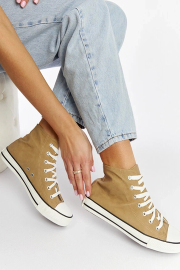 Hnedé vysoké tenisky Efren