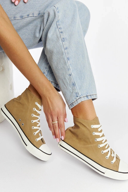 Hnedé vysoké tenisky Efren