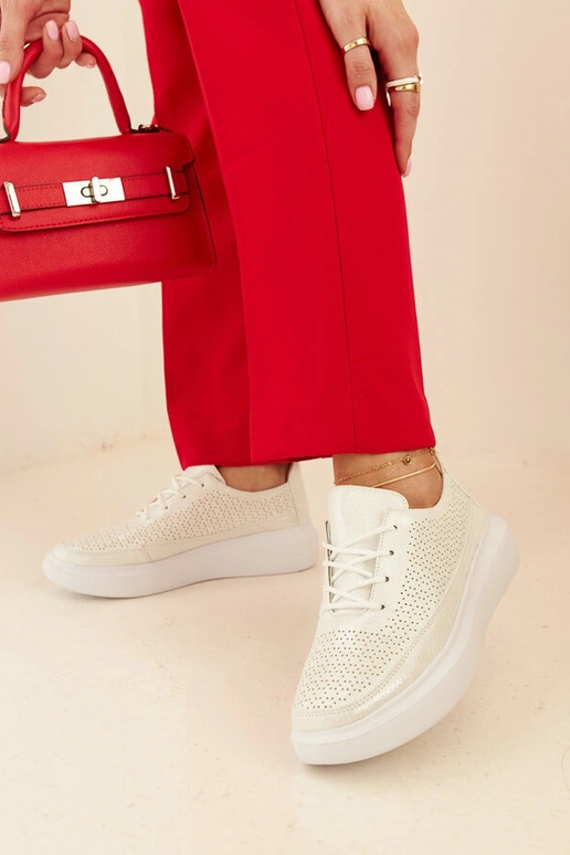 Dámske strieborné tenisky na...