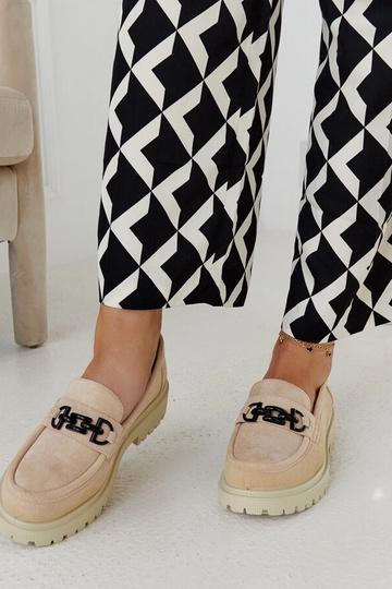 Dámske béžové semišové... 2