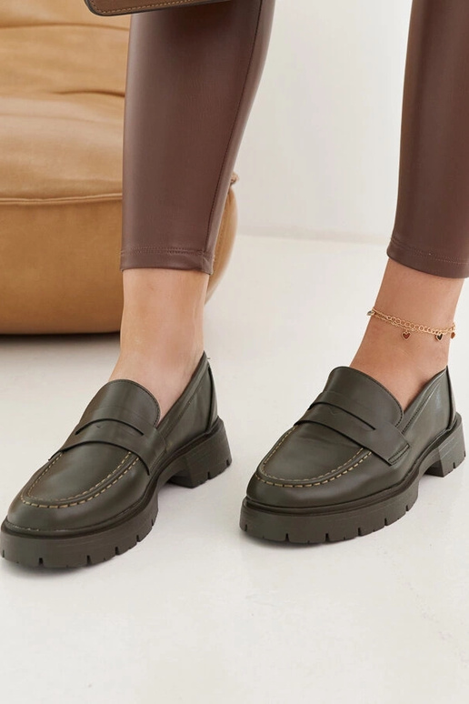 Zelené mokasíny Maybritt