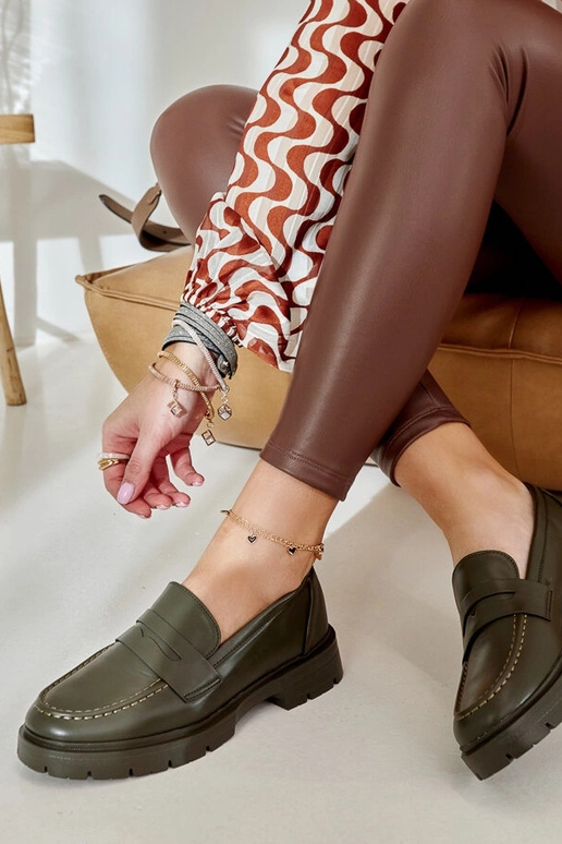 Zelené mokasíny Maybritt