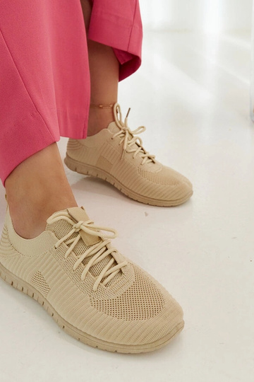 Béžové látkové tenisky Erminio