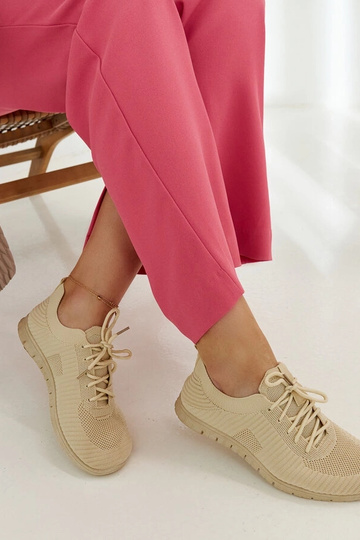 Béžové látkové tenisky Erminio 2