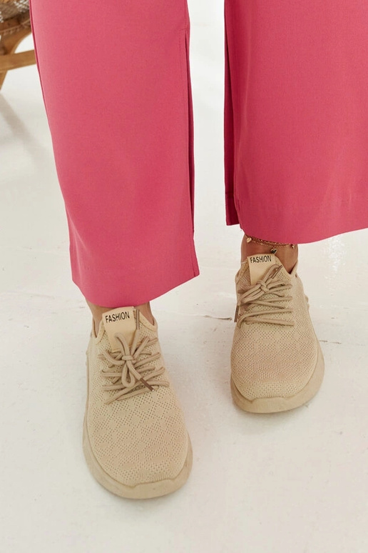 Béžové látkové tenisky Mira