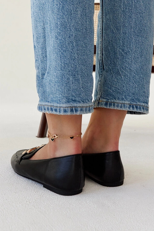 Čierne mokasíny s prackou Comerio