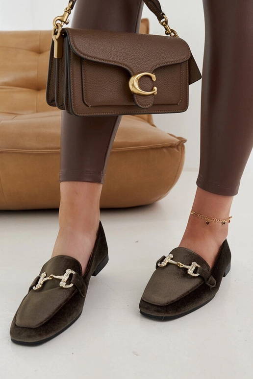 Fabrizia zelené velúrové mokasíny so...