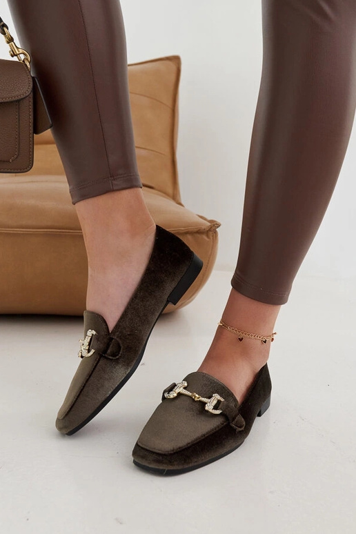 Fabrizia zelené velúrové mokasíny so...