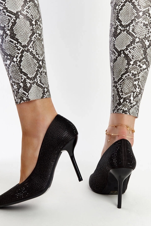 Čierne lodičky Liena na vysokom opätku Čierne lodičky Liena na vysokom opätku