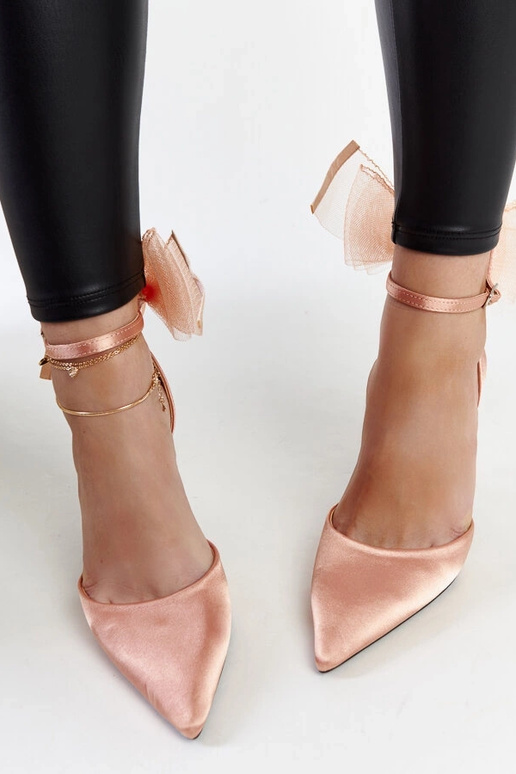 Svetloružové mašličkové lodičky Ilaysa Svetloružové mašličkové lodičky Ilaysa