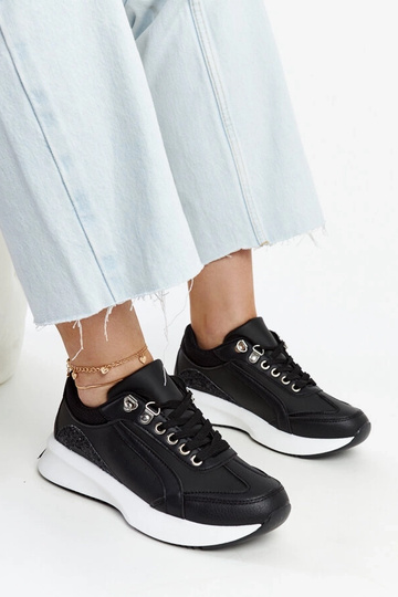 Čierne tenisky na platforme... 2