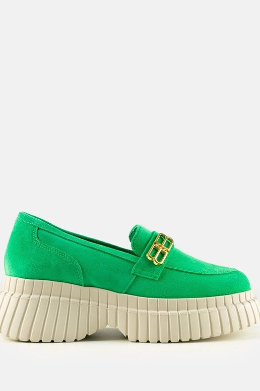 Zelené semišové poltopánky Karino Zelené semišové poltopánky Karino