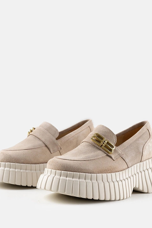 Béžové semišové poltopánky Karino na... Béžové semišové poltopánky Karino na...