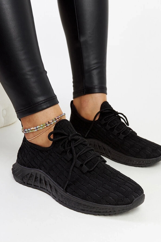 Čierne textilné tenisky Milena