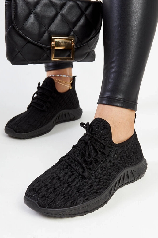 Čierne textilné tenisky Milena