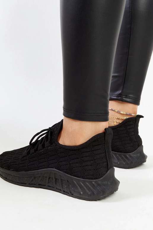 Čierne textilné tenisky Milena