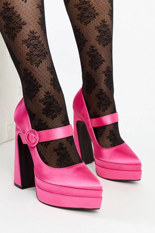 Mikove tmavoružové lodičky na vysokom... Mikove tmavoružové lodičky na vysokom...