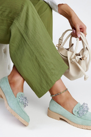 Svetlozelené semišové... 2