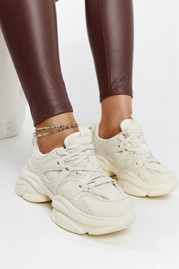 Jasné béžové športové sneakersy Feaven 2