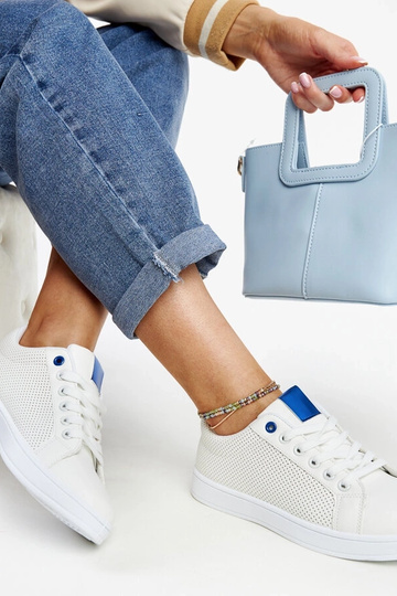 Biele tenisky z ekokože Semret