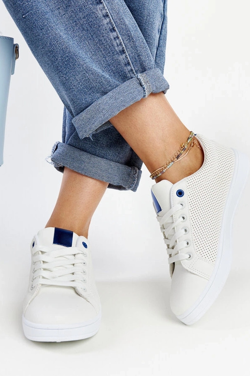 Biele tenisky z ekokože Semret