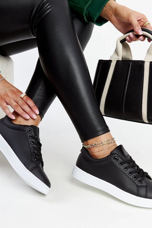 Čierne tenisky z ekokože Semret