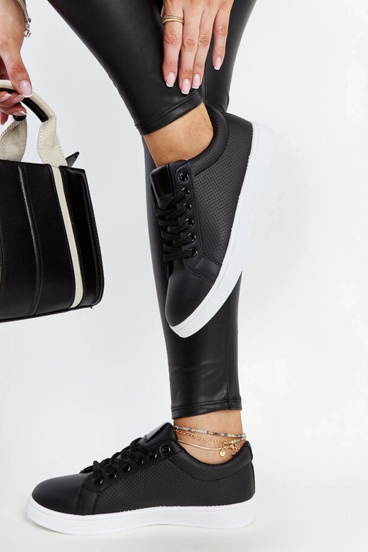 Čierne tenisky z ekokože Semret