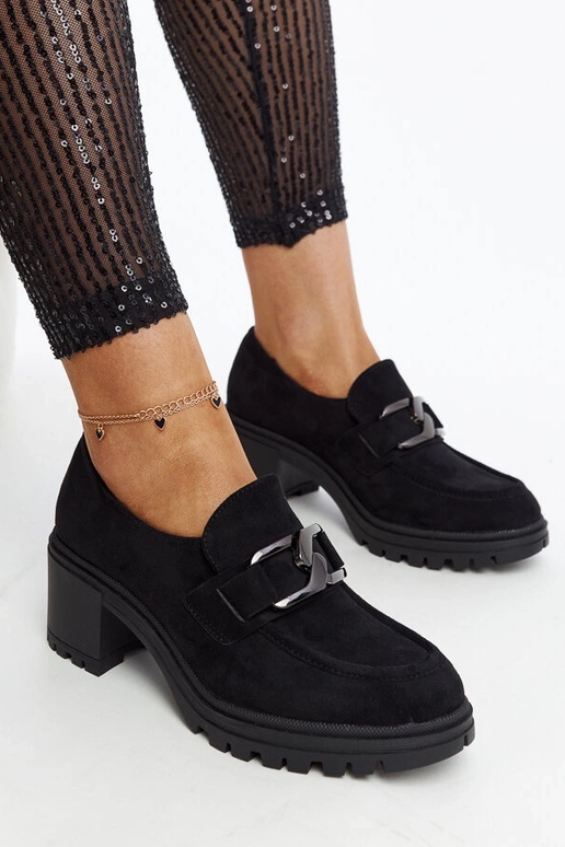 Čierne poltopánky so koženou vložkou... Čierne poltopánky so koženou vložkou...