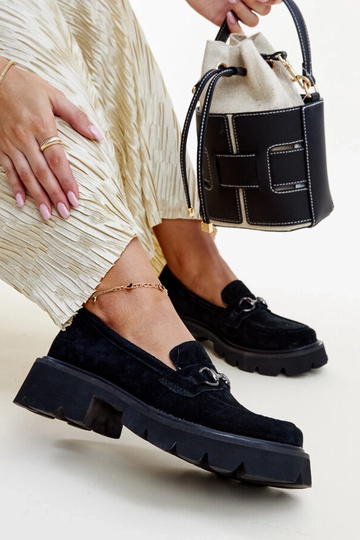 Čierne kožené mokasíny Vinceza 2