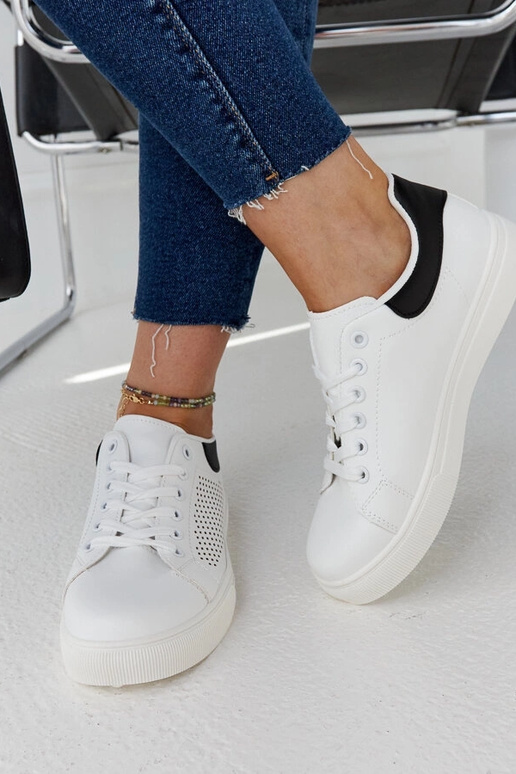 Biele prelamované tenisky Semhar