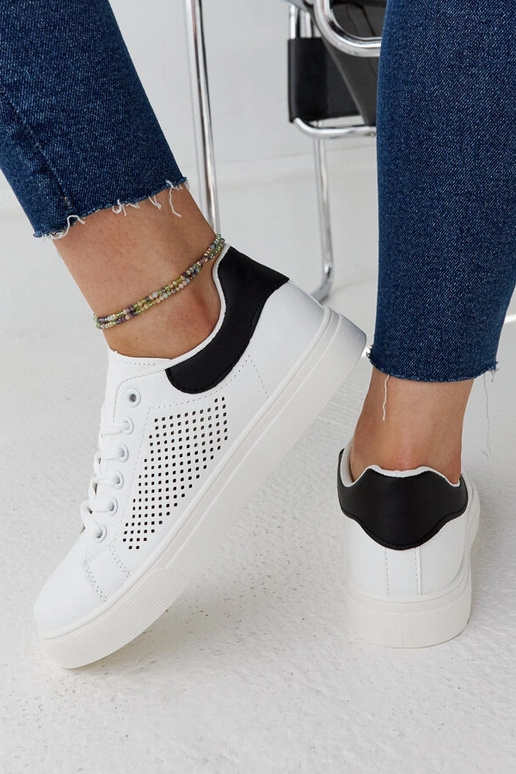 Biele prelamované tenisky Semhar