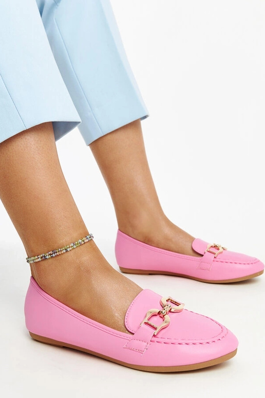 Tmavoružové mokasíny s prackou Najla