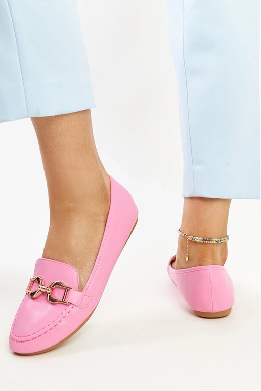 Tmavoružové mokasíny s prackou Najla