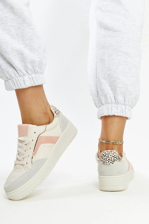 Biele tenisky na platforme Walda