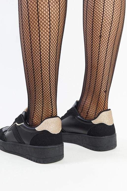 Čierne tenisky na platforme Walda