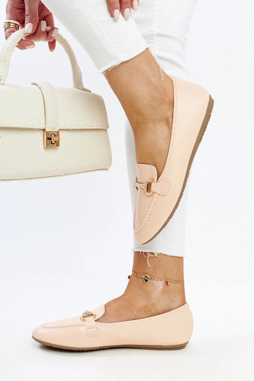 Béžové mokasíny s ozdobnou prackou Paddy