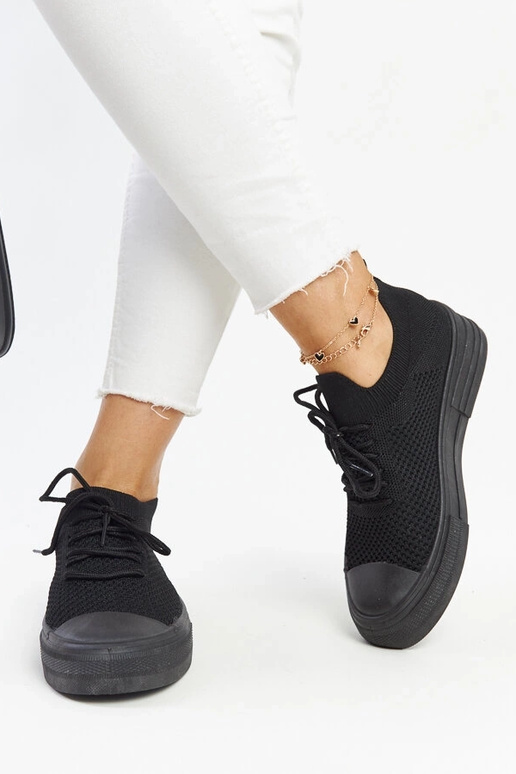 Čierne ľahké športové tenisky Senaida