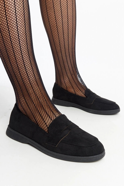 Čierne semišové mokasíny od Nibras