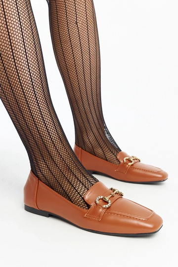 Hnedé mokasíny s prackou...