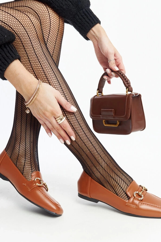 Hnedé mokasíny s prackou Areebah