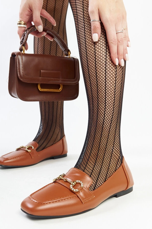 Hnedé mokasíny s prackou Areebah