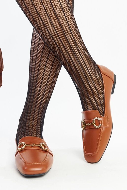 Hnedé mokasíny s prackou Areebah