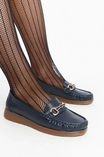 Námornícke modré mokasíny...