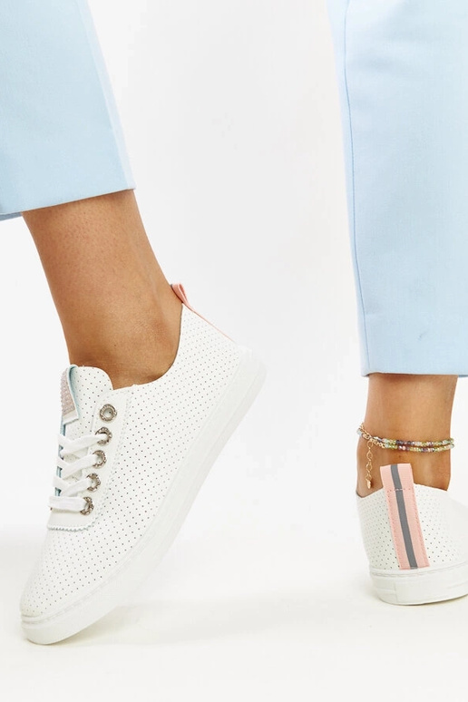 Biele tenisky z ekokože Anbarin