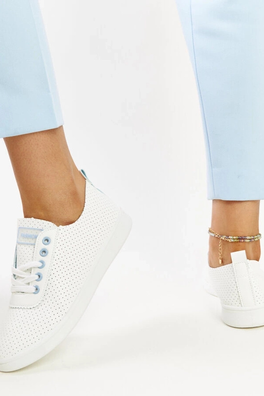 Biele tenisky z ekokože Yusra