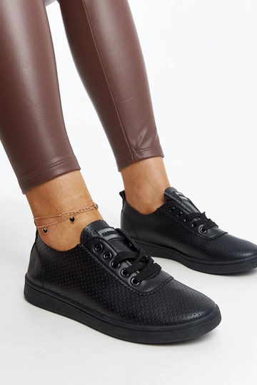 Čierne tenisky z ekokože Yusra