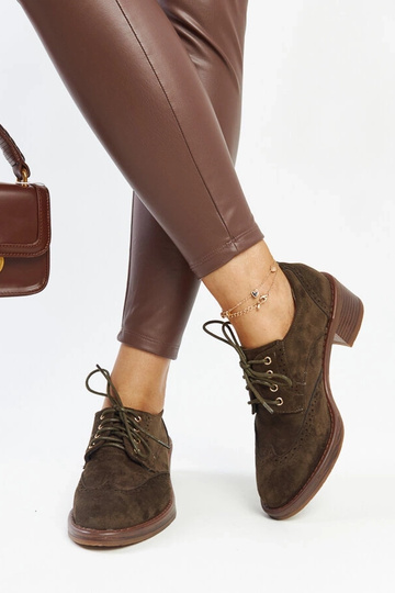 Zelené semišové poltopánky... 2