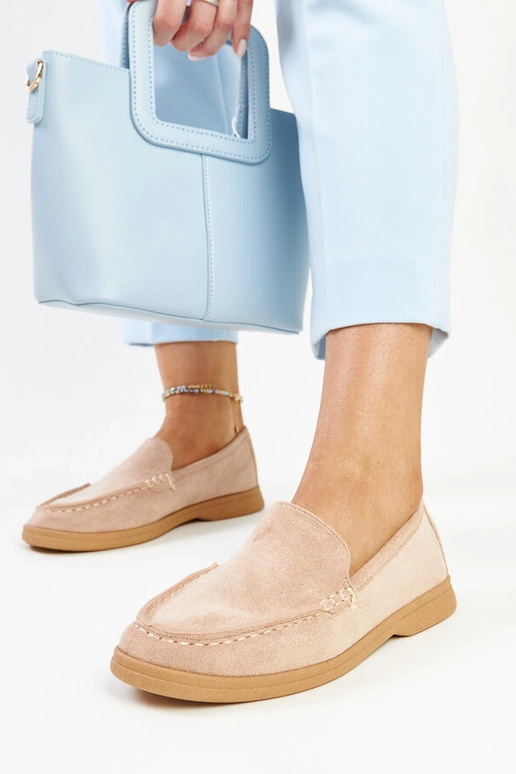 Béžové semišové topánky Rumay