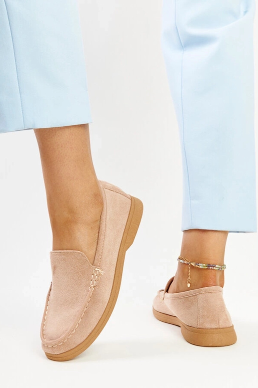 Béžové semišové topánky Rumay