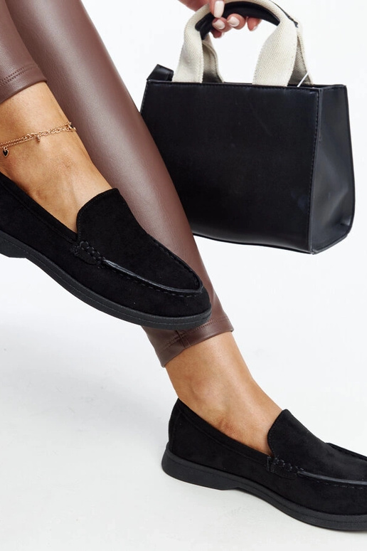 Čierne semišové topánky Rumay